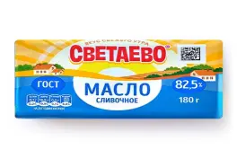 Масло сливочное Светаево 82.5%